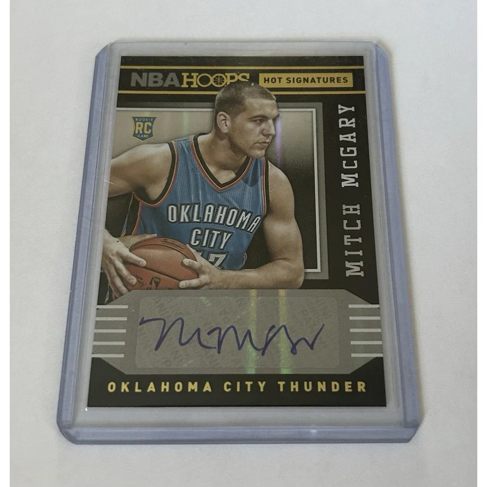 2014-15 Panini Hoops Basketball Hot Signatures Mitch McGary Thunder Card (Z2)